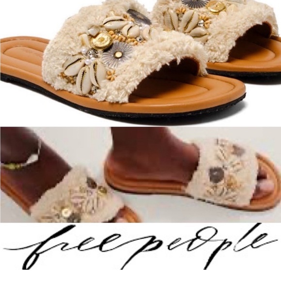 Free People Shoes - Free People Shipwreck Shell Shock Sandals❤️ NWOT